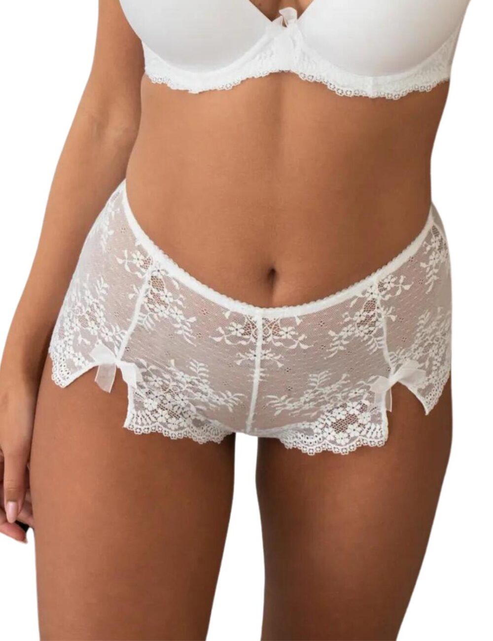 Pour Moi Flora Shorty Brief - White - 2XL - 18