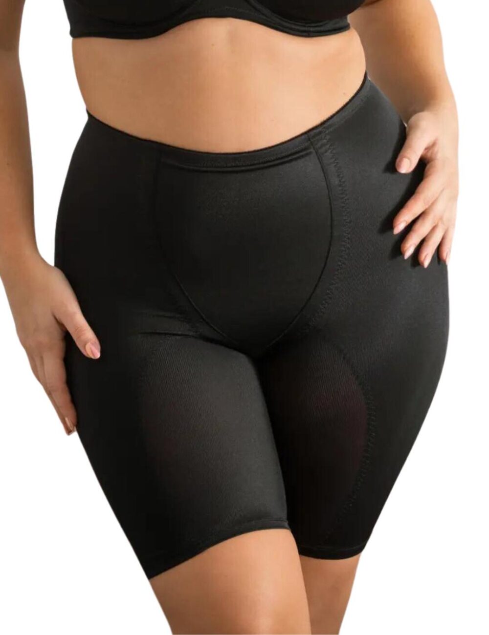 Pour Moi Hourglass Firm Control High Waist Shorts - Black - S - 10