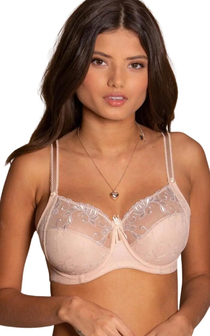 Pour Moi Imogen Rose Full Cup Bra - Latte - 32E