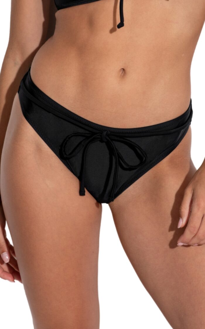 Pour Moi Maya Bay Belted Bikini Brief - Black - XS - 8