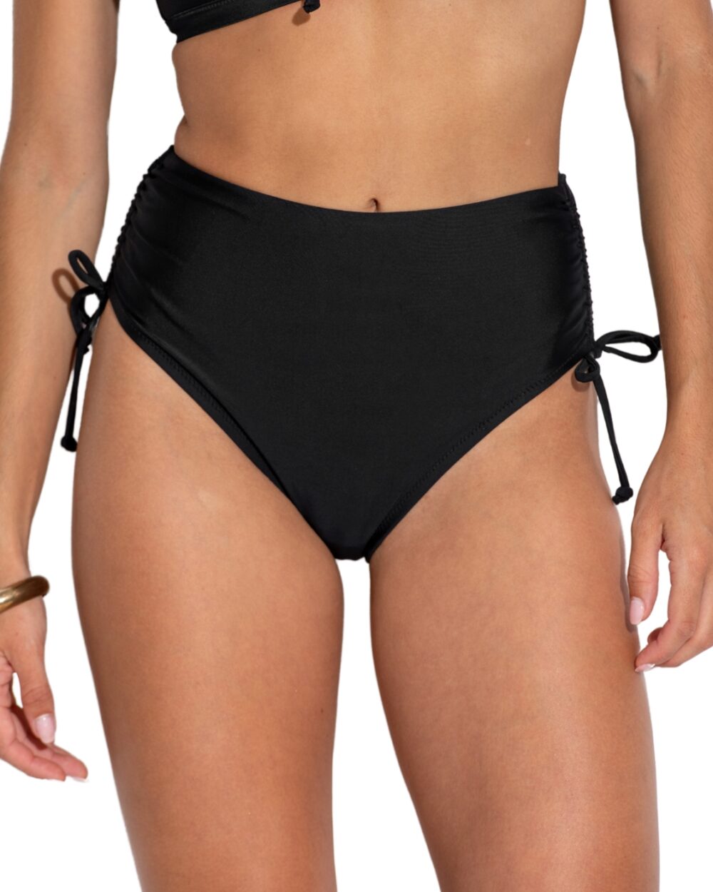 Pour Moi Maya Bay High Waist Bikini Brief - Black - S - 10