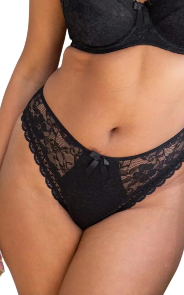 Pour Moi Rebel High Leg Brief - Black - S - 10