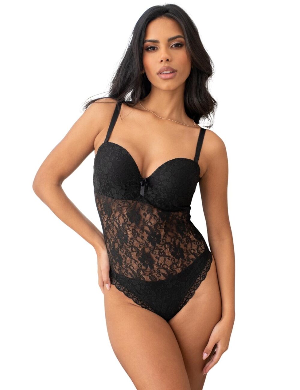 Pour Moi Rebel Strapless Padded Body - Black - 34DD