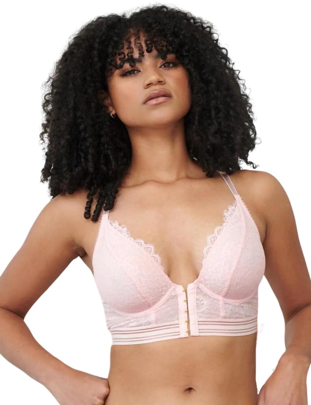 Pour Moi Revolution Front Fastening Bralette - Soft Pink - 32C