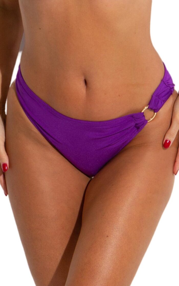 Pour Moi Samoa Ring Detail Bikini Brief - Purple - 2XL - 18