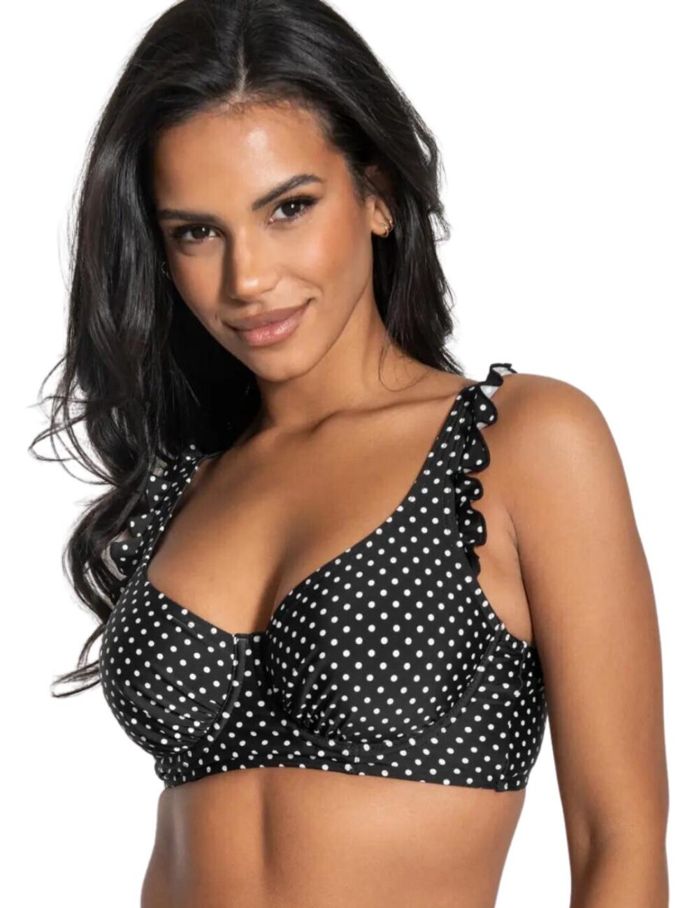 Pour Moi Sicily Longline Bikini Top - Black/White - 32C