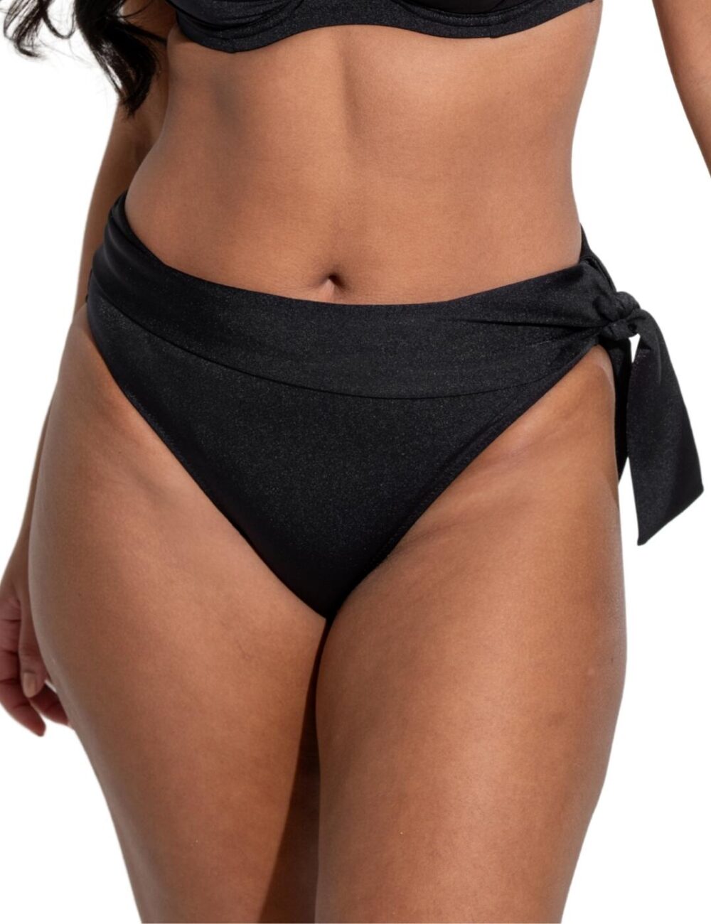 Pour Moi St Kitts Fold Over Bikini Brief - Black - S - 10