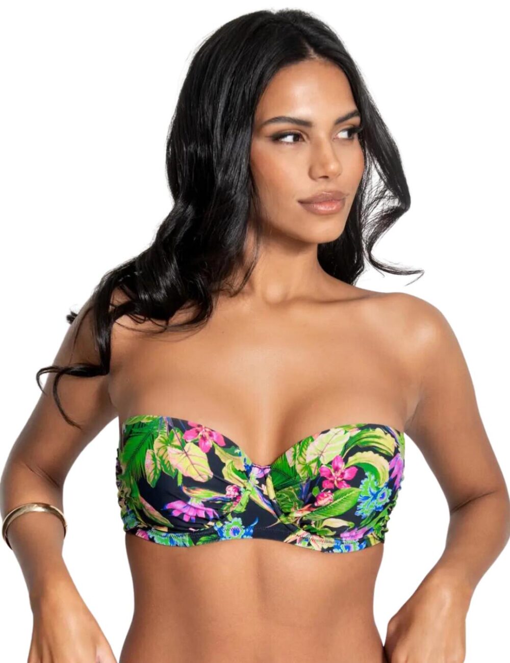Pour Moi St Lucia Strapless Padded Bikini Top - Tropical - 32C