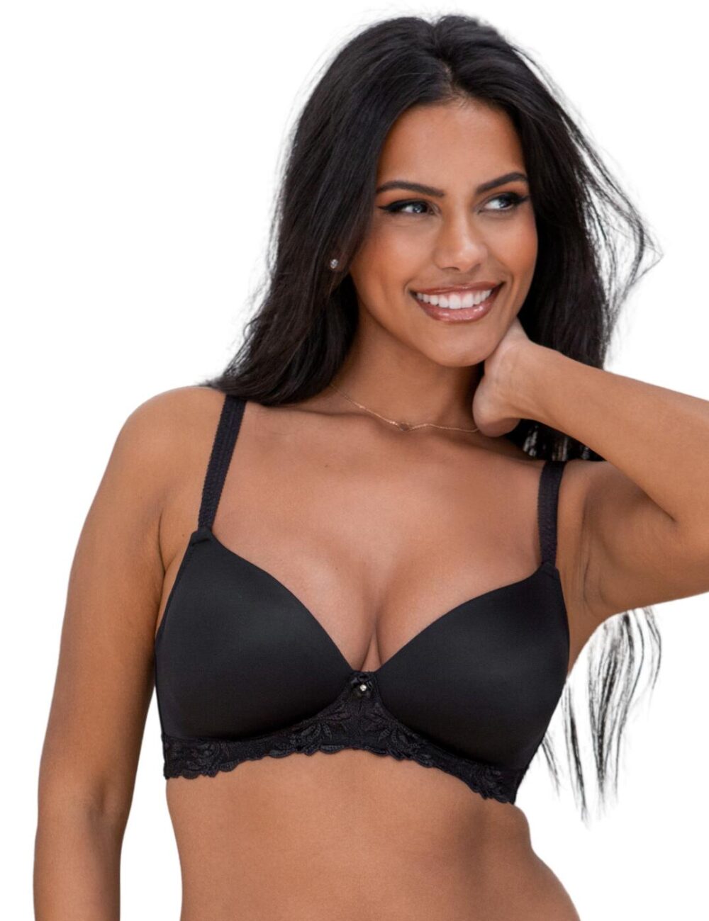 Pour Moi St Tropez Non Wired T Shirt Bra - Black - 34B