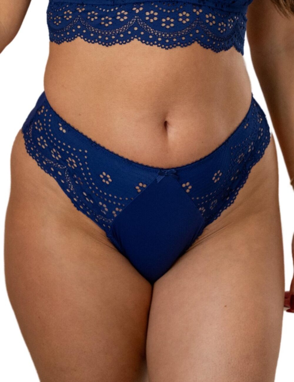 Pour Moi Swoon High Waist Brief - Navy - S - 10