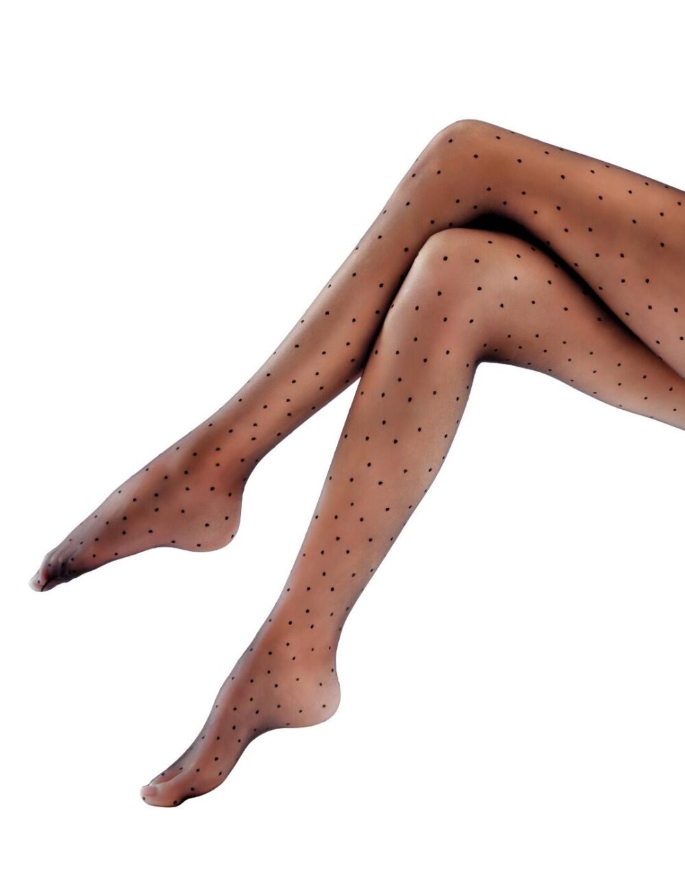 Pretty Polly Continuity Fashion Pinspot Tights - Black - One Size