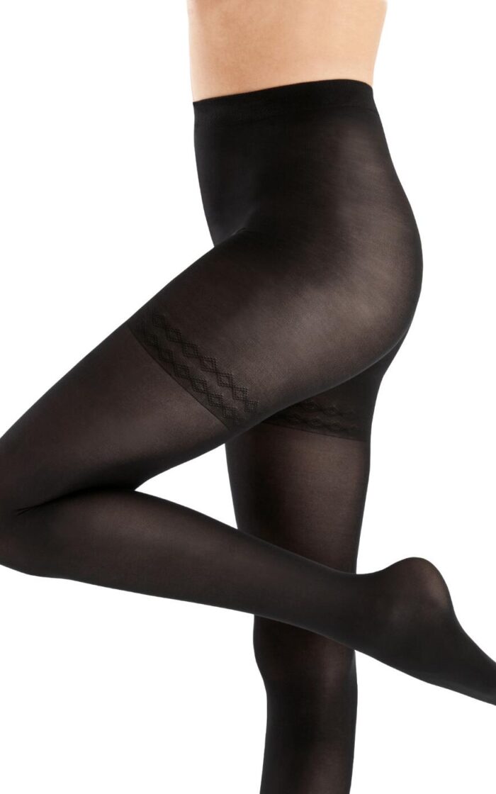 Pretty Polly In Shape Opaque 40D Bodyshaper Tights - Black - S/M