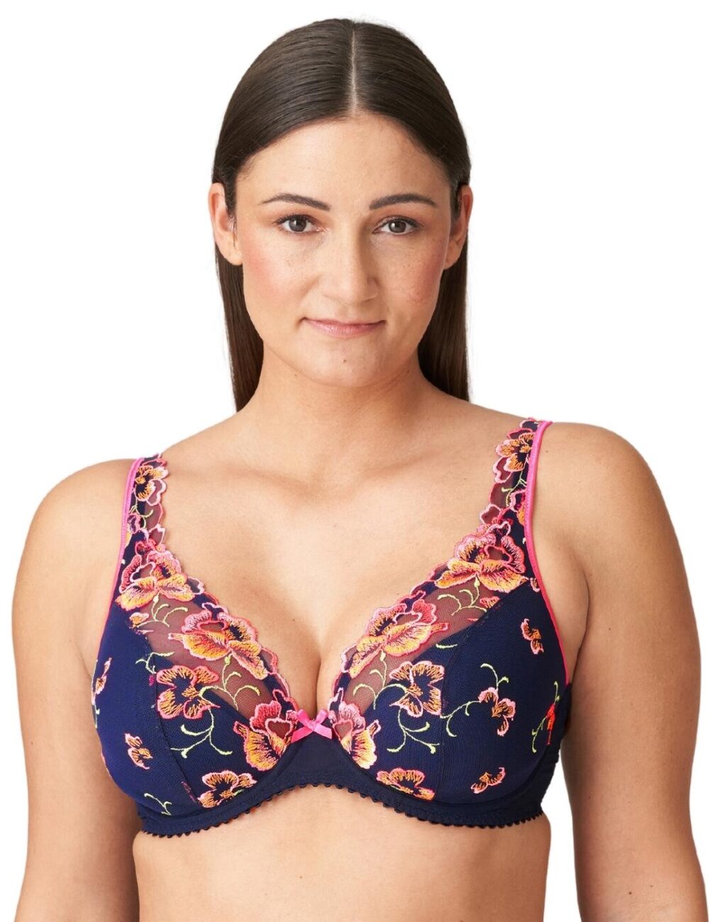 Prima Donna Devdaha Half Padded Plunge Bra - Velvet Blue - 36F