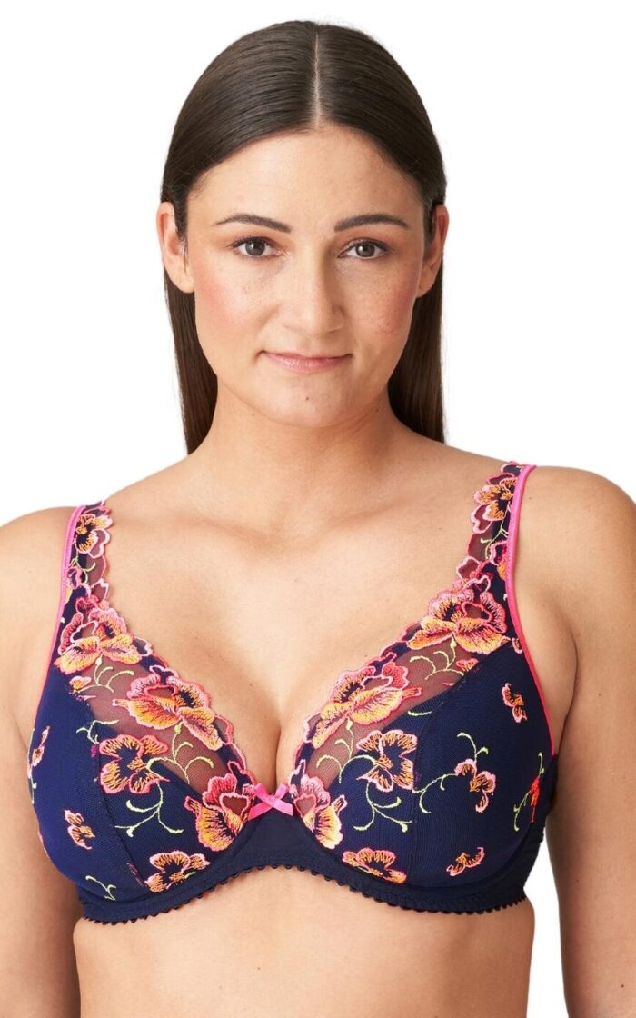 Prima Donna Devdaha Half Padded Plunge Bra - Velvet Blue - 36F
