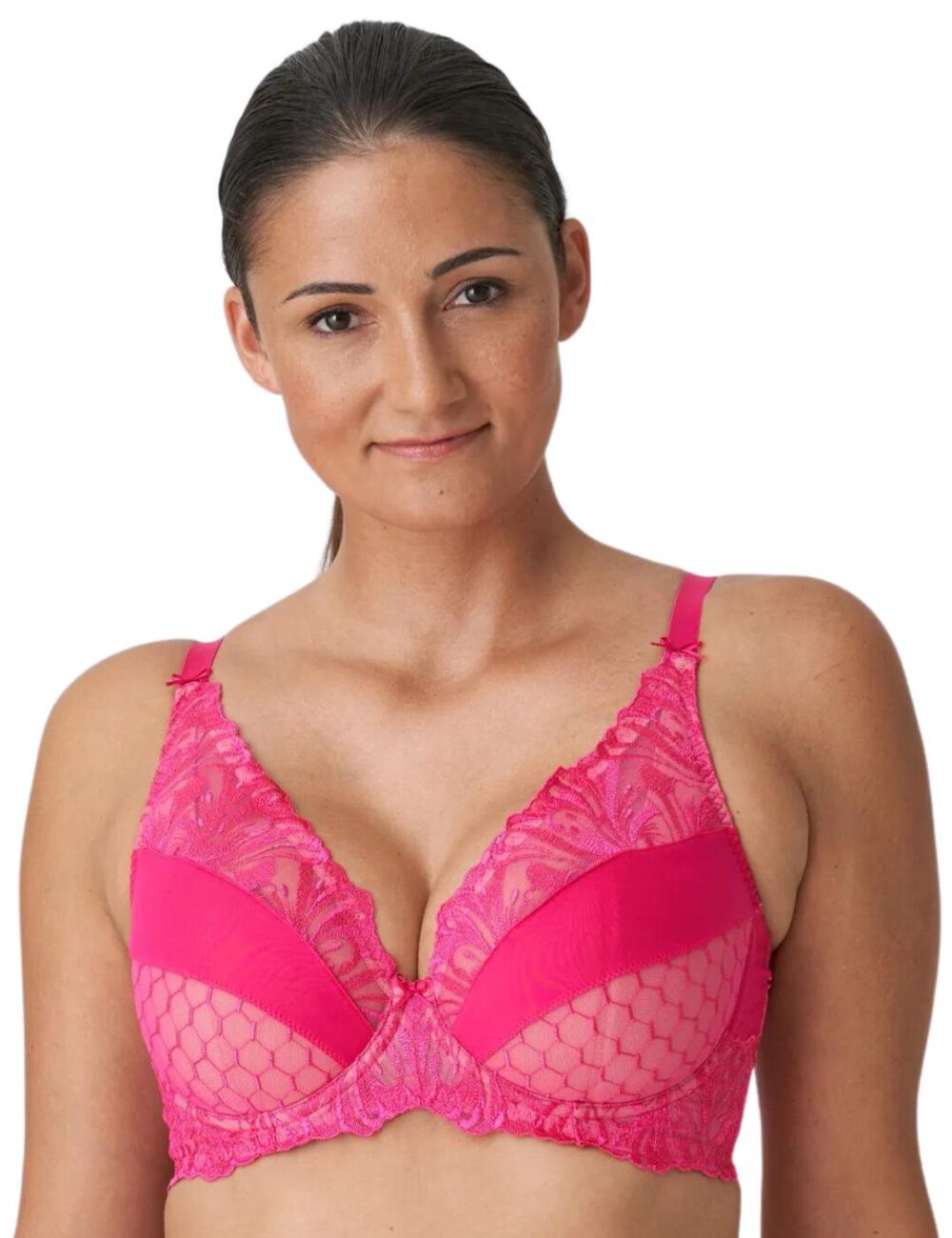 Prima Donna Disah Plunge Bra - Electric Pink - 36F