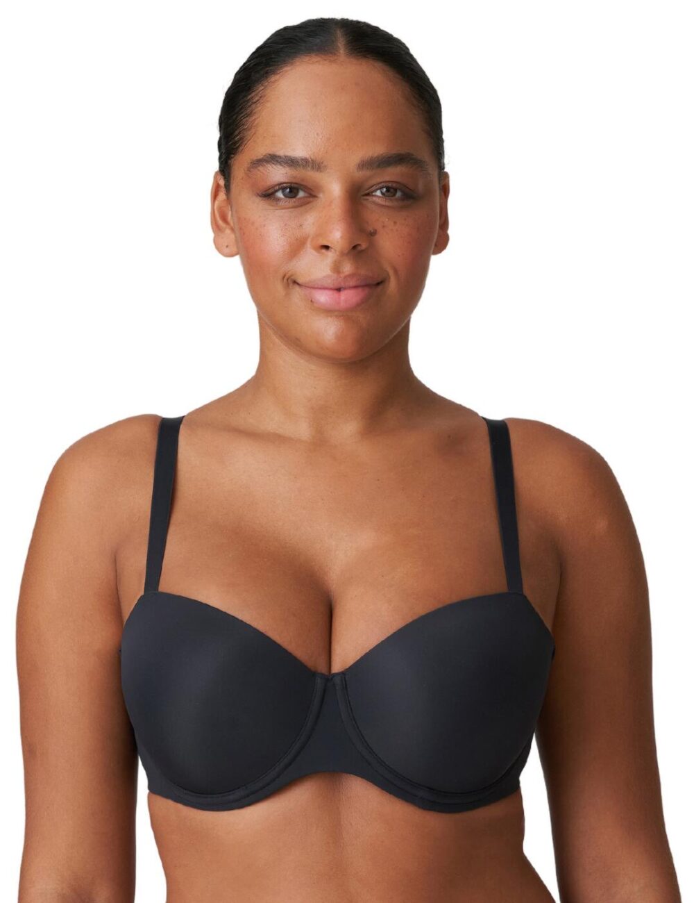 Prima Donna Figuras Padded Balcony Bra - Charcoal - 30E