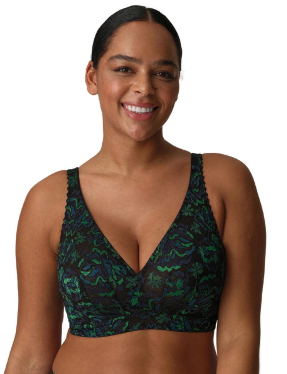 Prima Donna San Angel Bralette - Peacock Feather - 38E