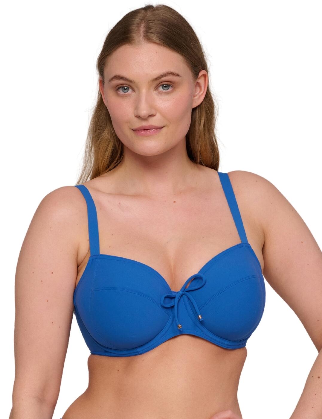 Prima Donna Swim Aswan Full Cup Bikini Top - Delphinium Cheer Blue - 34D
