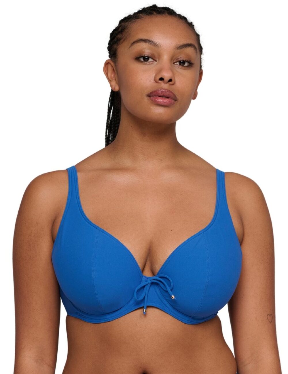 Prima Donna Swim Aswan Padded Plunge Bikini Top - Delphinium Cheer Blue - 32G