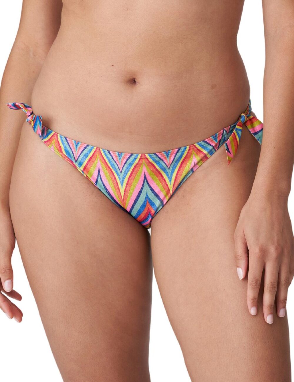 Prima Donna Swim Kea Tie Waist Bikini Brief - Rainbow Paradise - XL - 16