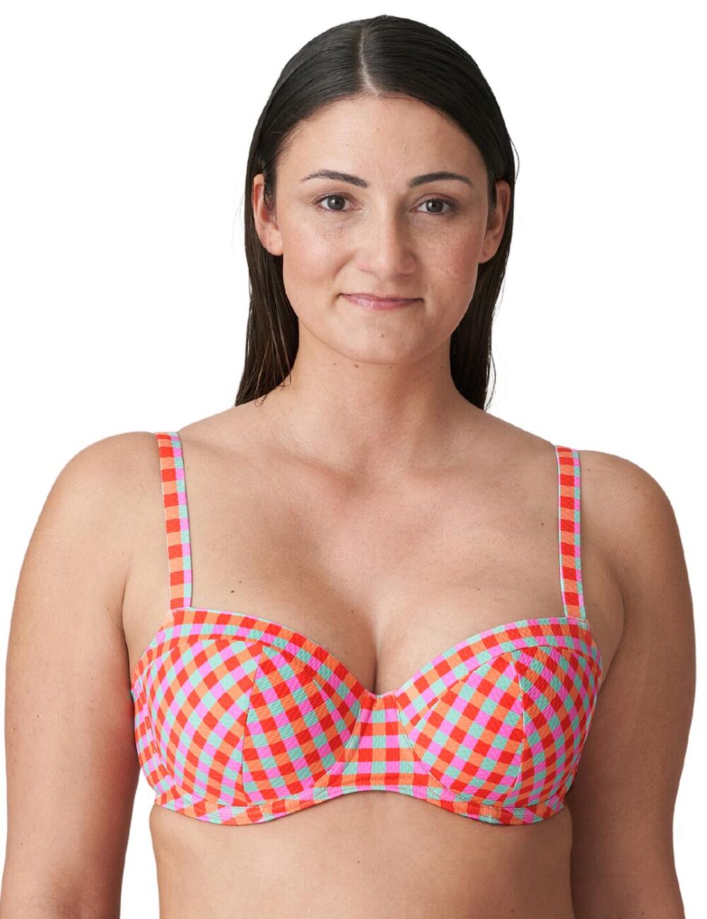 Prima Donna Swim Marival Padded Balcony Bikini Top - Ocean Pop - 34G