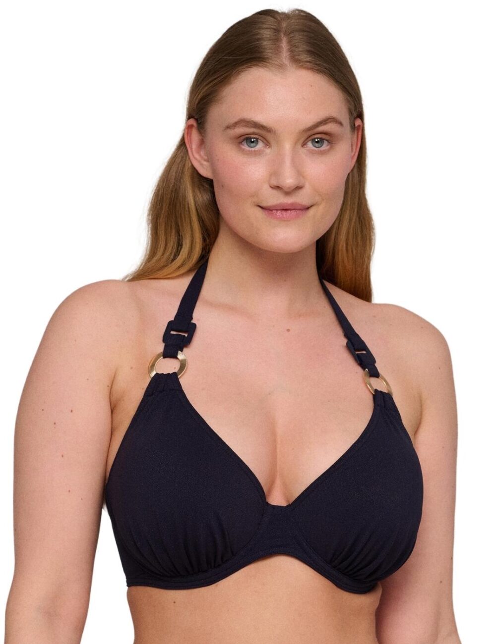 Prima Donna Swim Pinner Half Padded Plunge Bikini Top - Dasling Sky - 34E