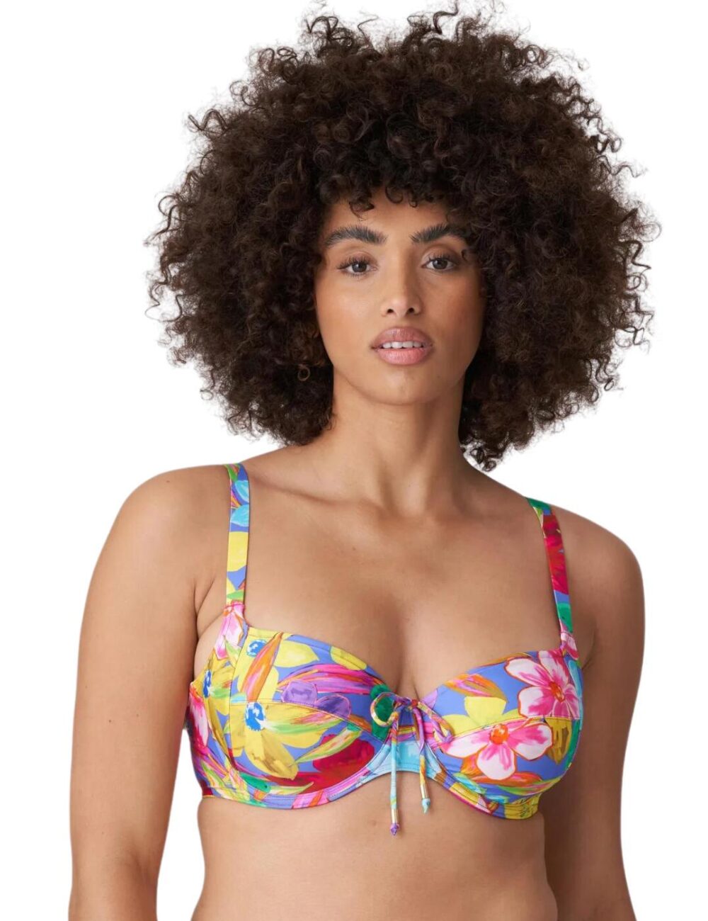 Prima Donna Swim Sazan Full Cup Bikini Top - Blue Bloom - 34E
