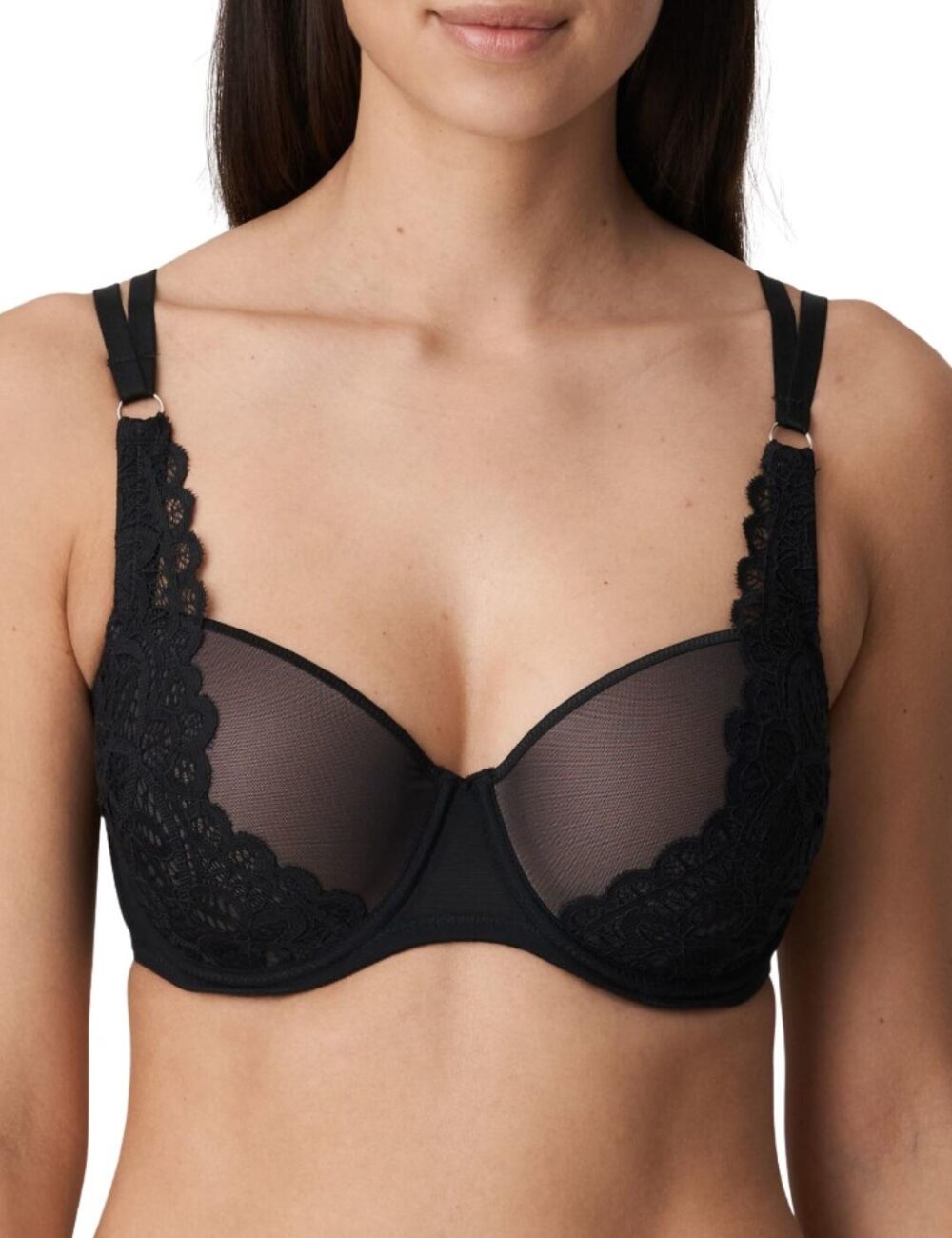 Prima Donna Twist First Night Padded Balcony Bra - Black - 32E