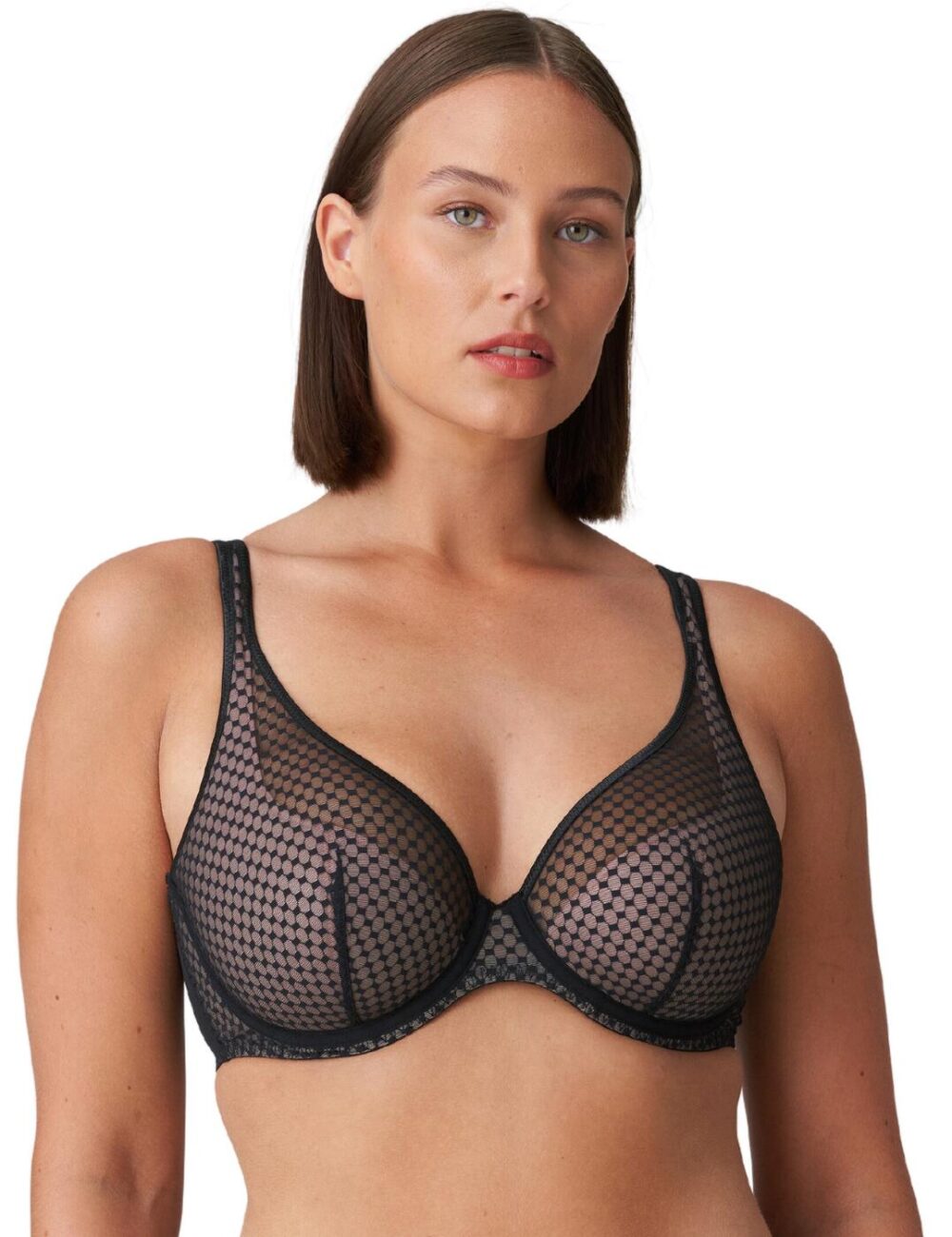 Prima Donna Twist Glass Beach Half Padded Plunge Bra - Black - 34G
