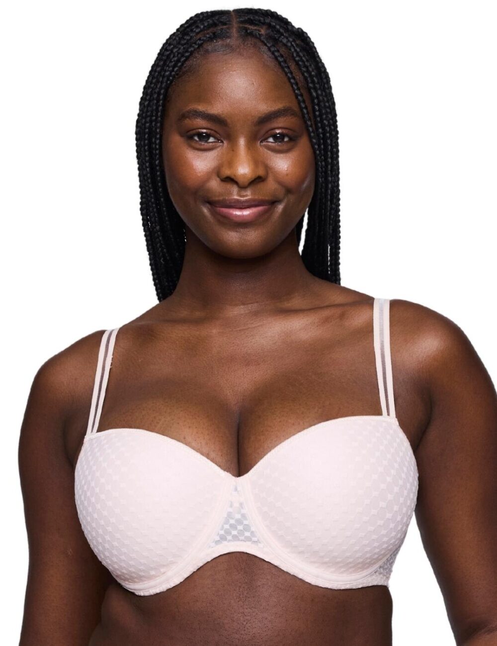 Prima Donna Twist Glass Beach Padded Balcony Bra - Crystal Pink - 34D