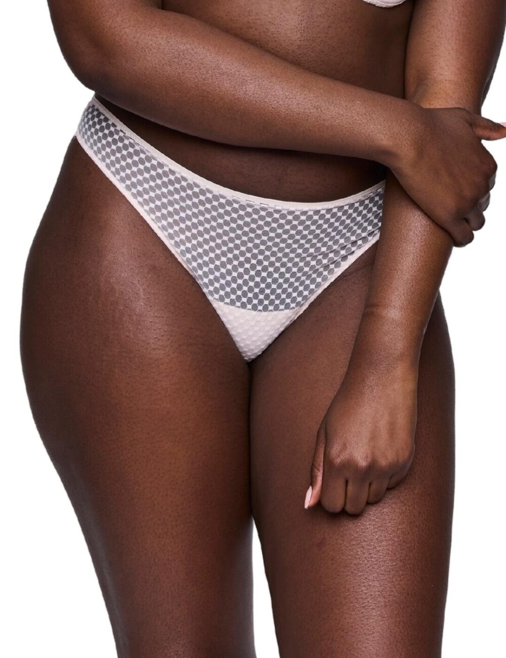 Prima Donna Twist Glass Beach Thong - Crystal Pink - XS - 8