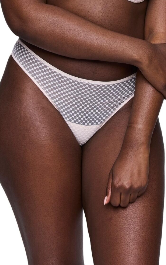 Prima Donna Twist Glass Beach Thong - Crystal Pink - XS - 8