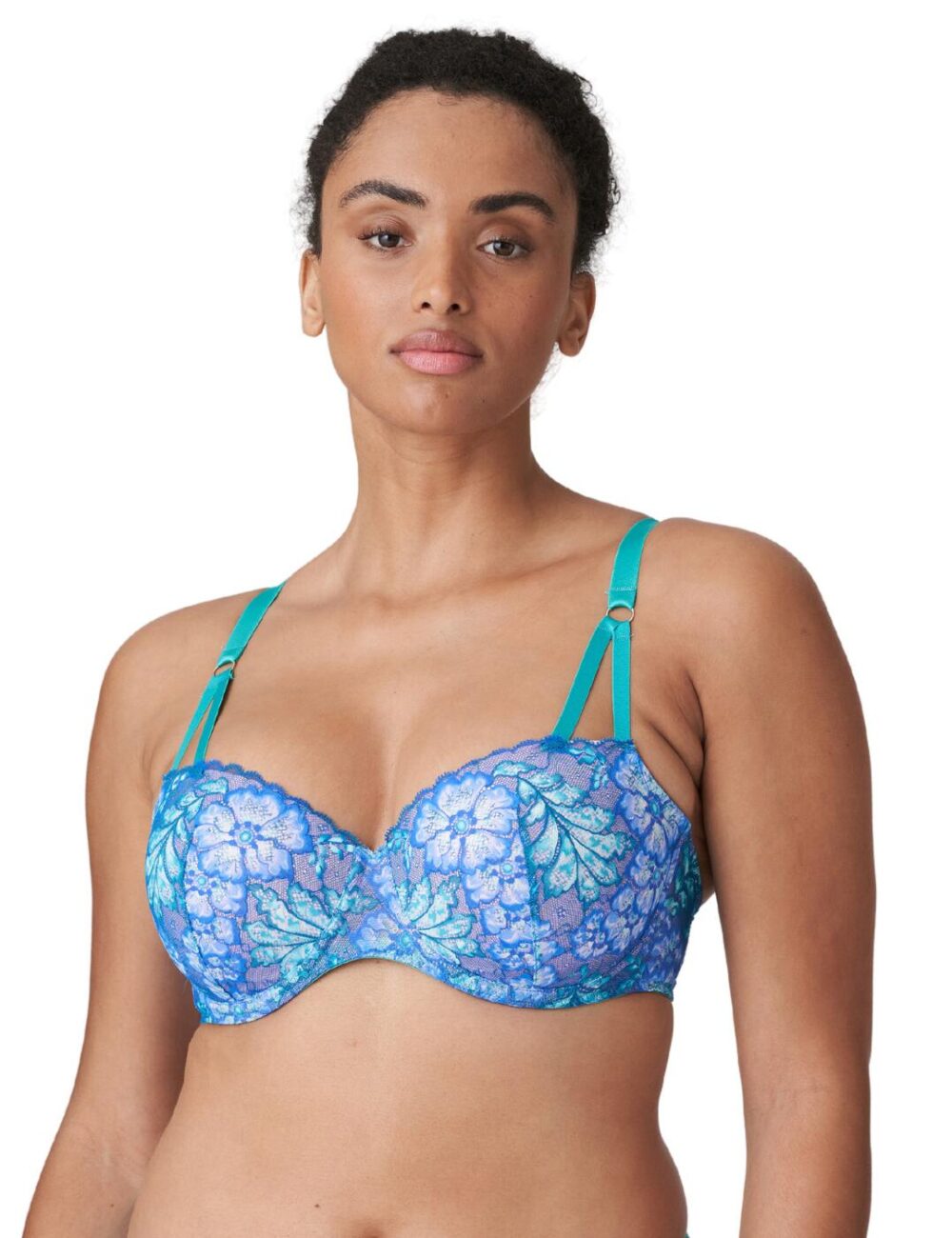 Prima Donna Twist Morro Bay Padded Balcony Bra - Mermaid Blue - 32F