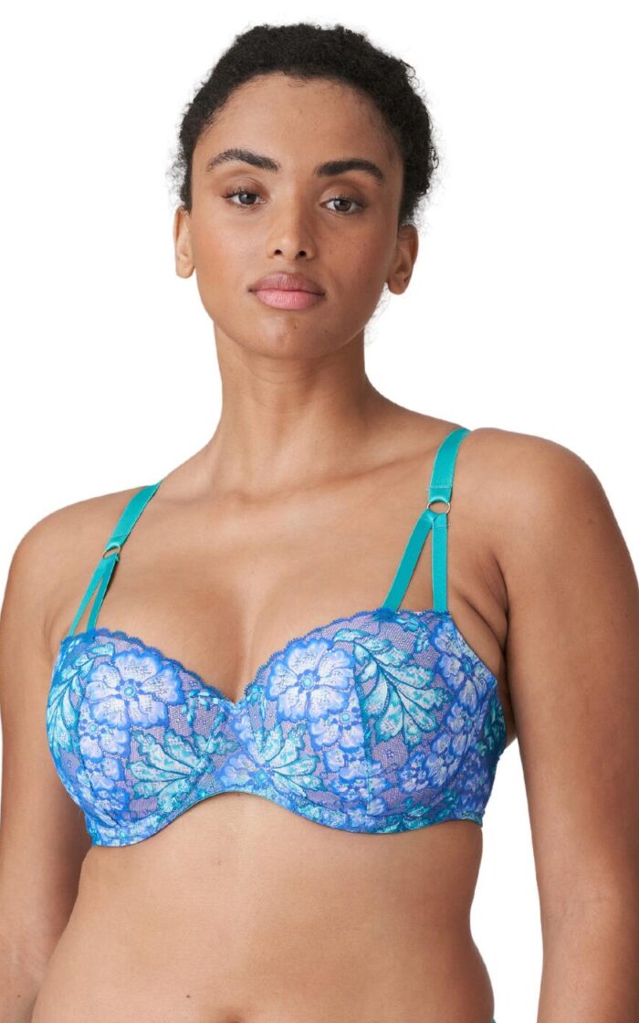 Prima Donna Twist Morro Bay Padded Balcony Bra - Mermaid Blue - 32F