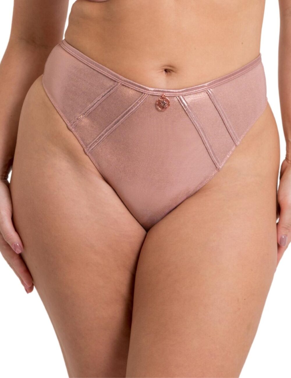 Scantilly by Curvy Kate Eos Thong - Rose Gold - 2XL - 18