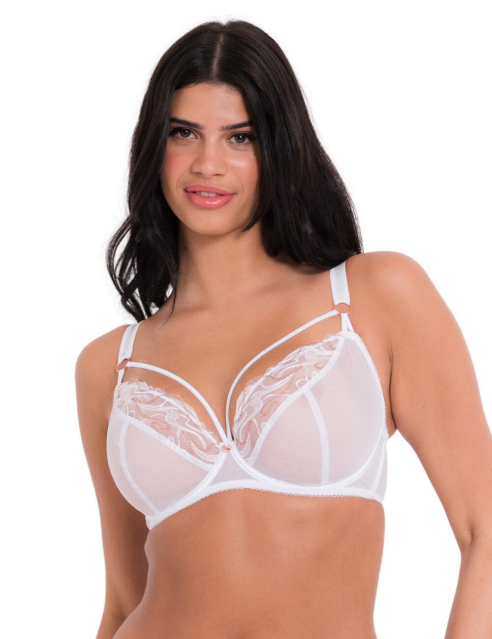 Scantilly by Curvy Kate Fascinate Plunge Bra - White - 30G