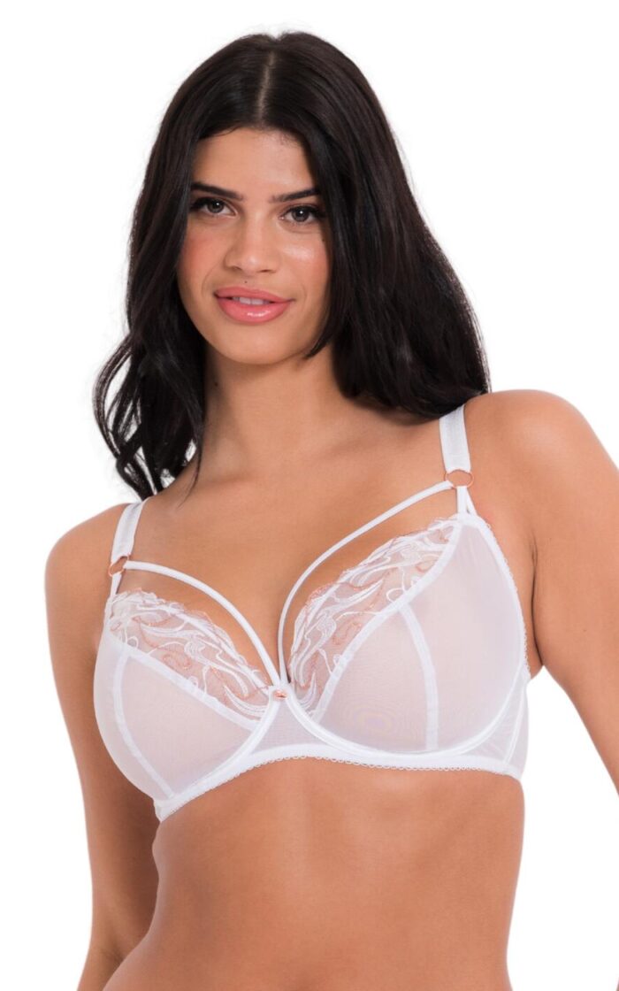 Scantilly by Curvy Kate Fascinate Plunge Bra - White - 30G