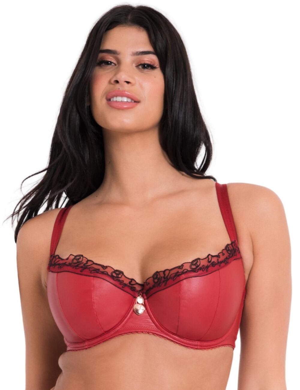 Scantilly by Curvy Kate Key To My Heart Padded Half Cup Bra - Rouge - 30FF