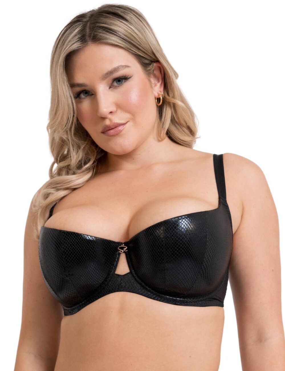 Scantilly by Curvy Kate Serpent Padded Half Cup Bra - Black - 32G