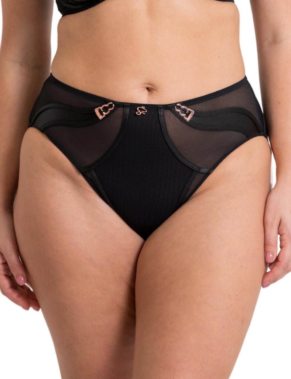 Scantilly by Curvy Kate Suspense High Waist Brief - Black - 2XL - 18