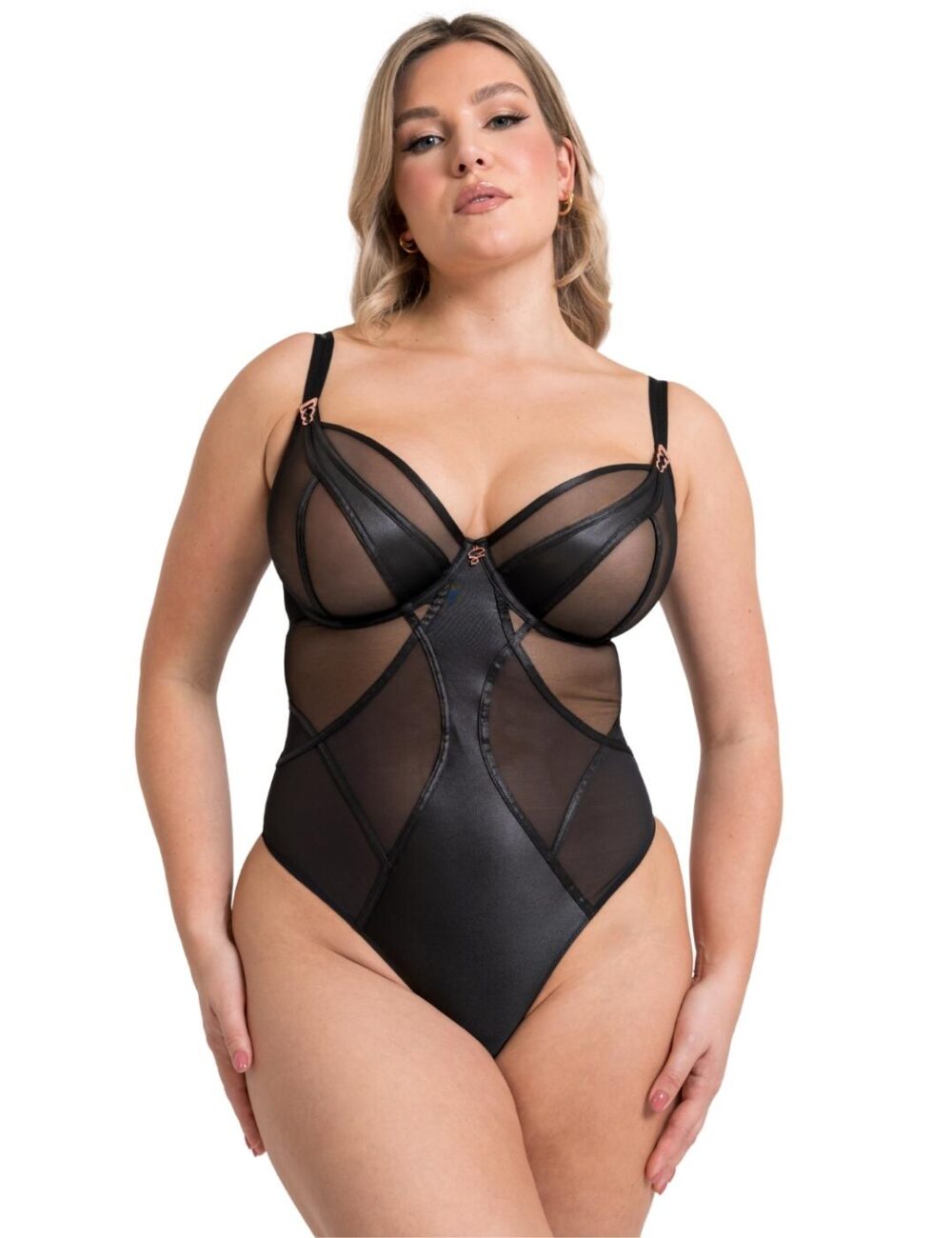 Scantilly by Curvy Kate Suspense Wired Bodysuit - Black - 30DD
