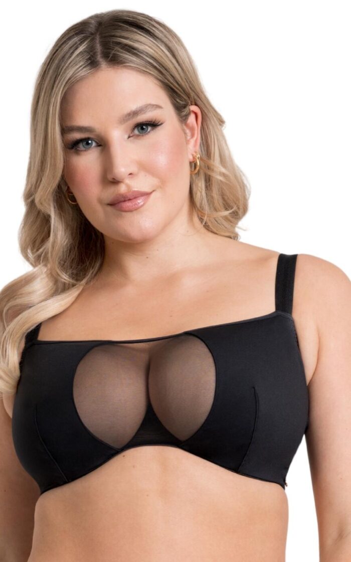Scantilly by Curvy Kate Swerve Bandeau Bra - Black - 34DD