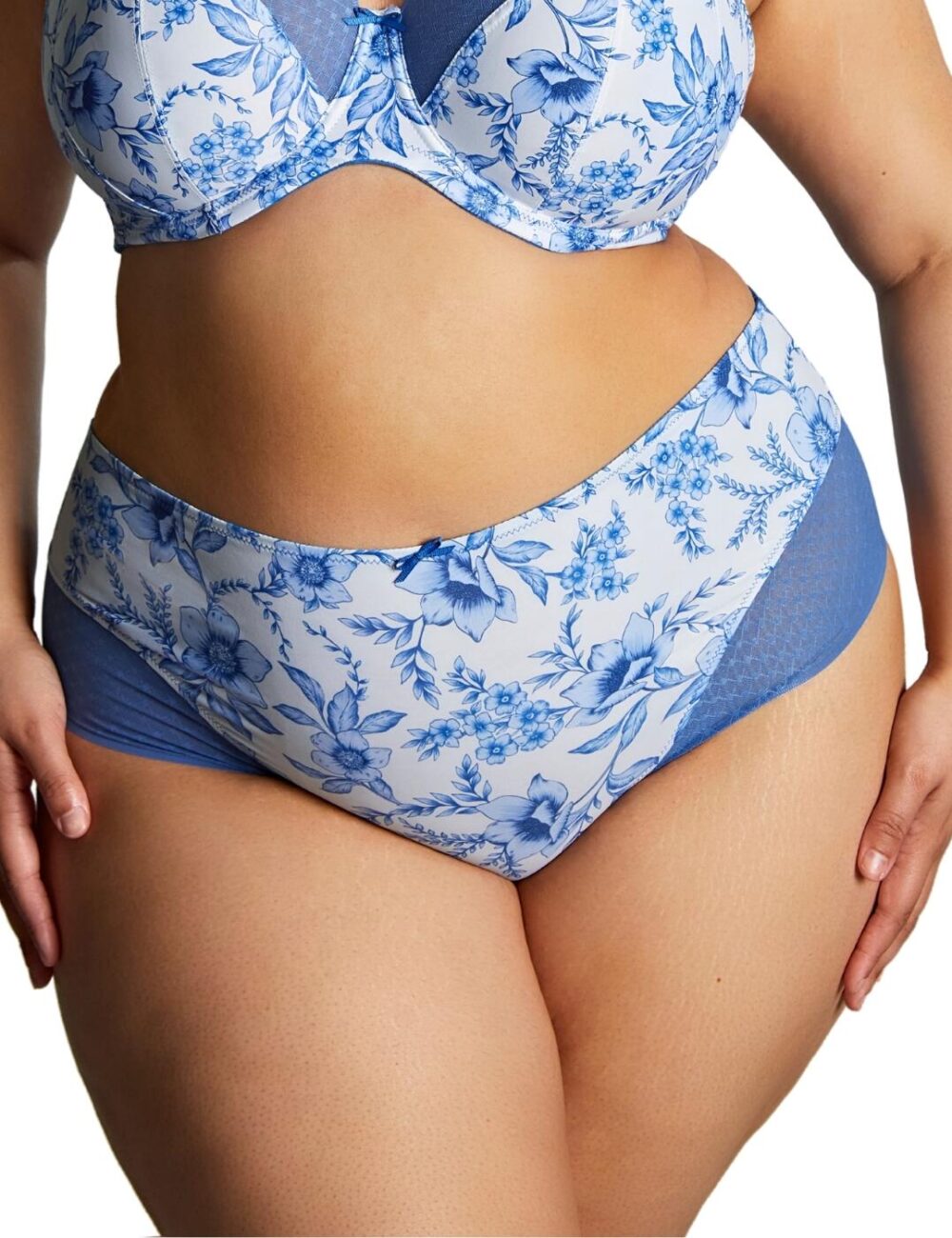 Sculptresse by Panache Bliss Deep Brief - Blue Floral - M - 12