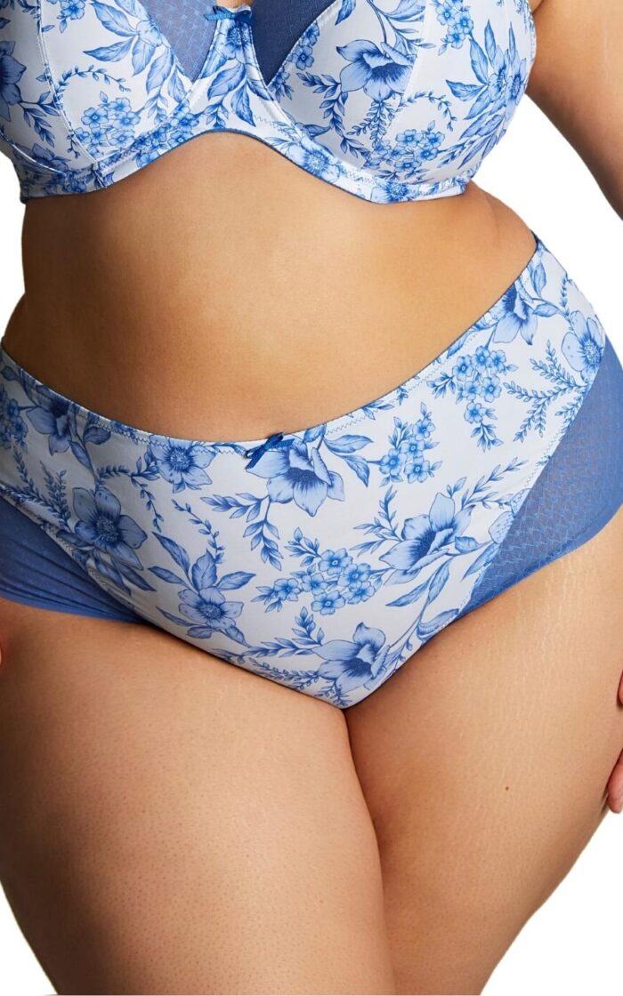Sculptresse by Panache Bliss Deep Brief - Blue Floral - M - 12