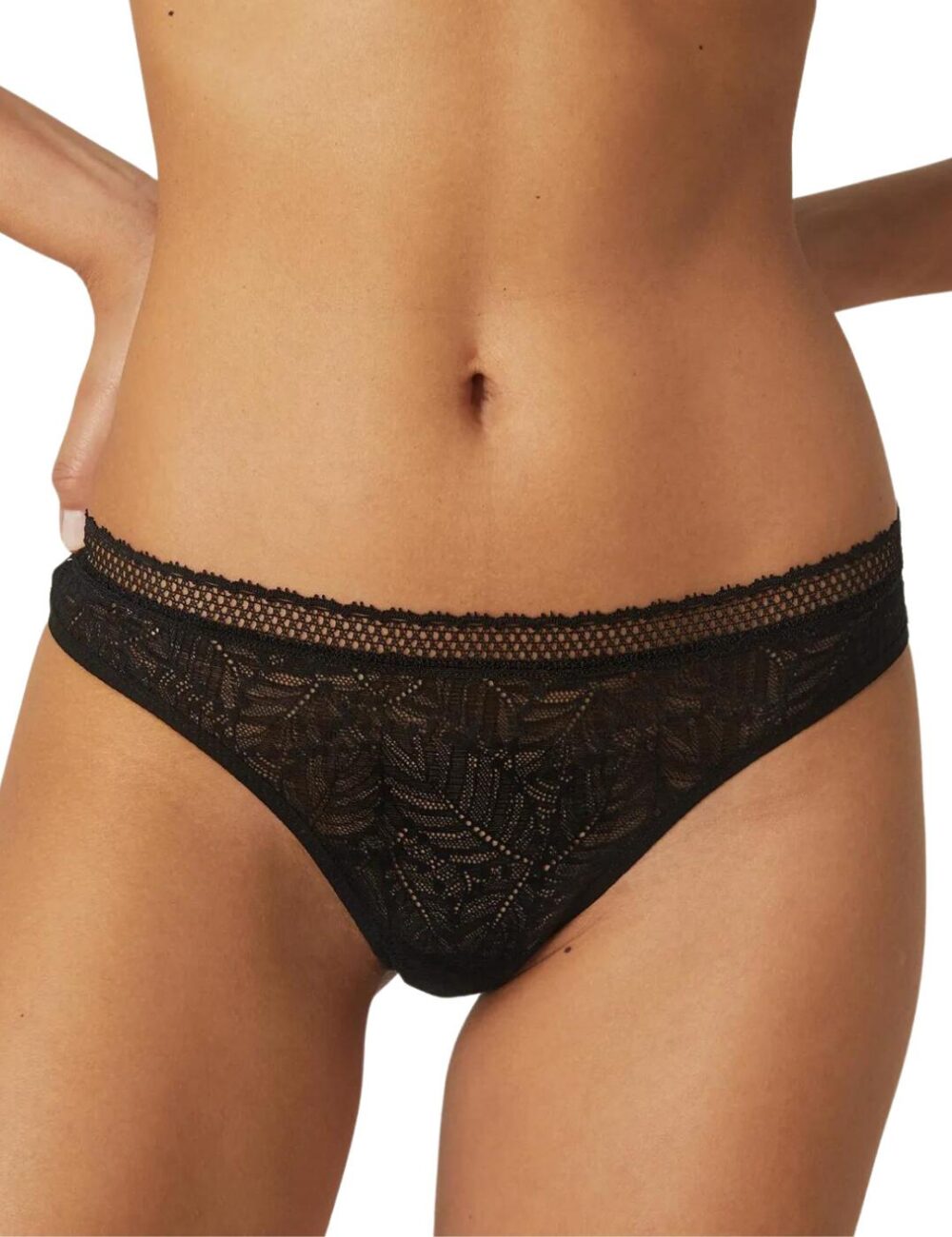 Simone Perele Comete Tanga Brief - Black - S - 10