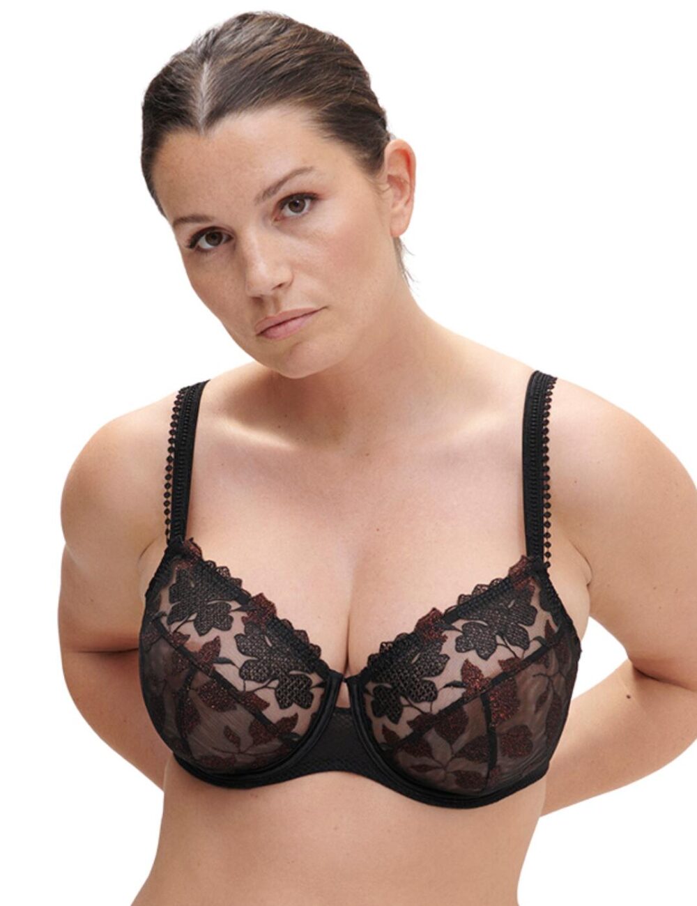 Simone Perele Dahlia Full Cup Bra - Copper Black - 38E