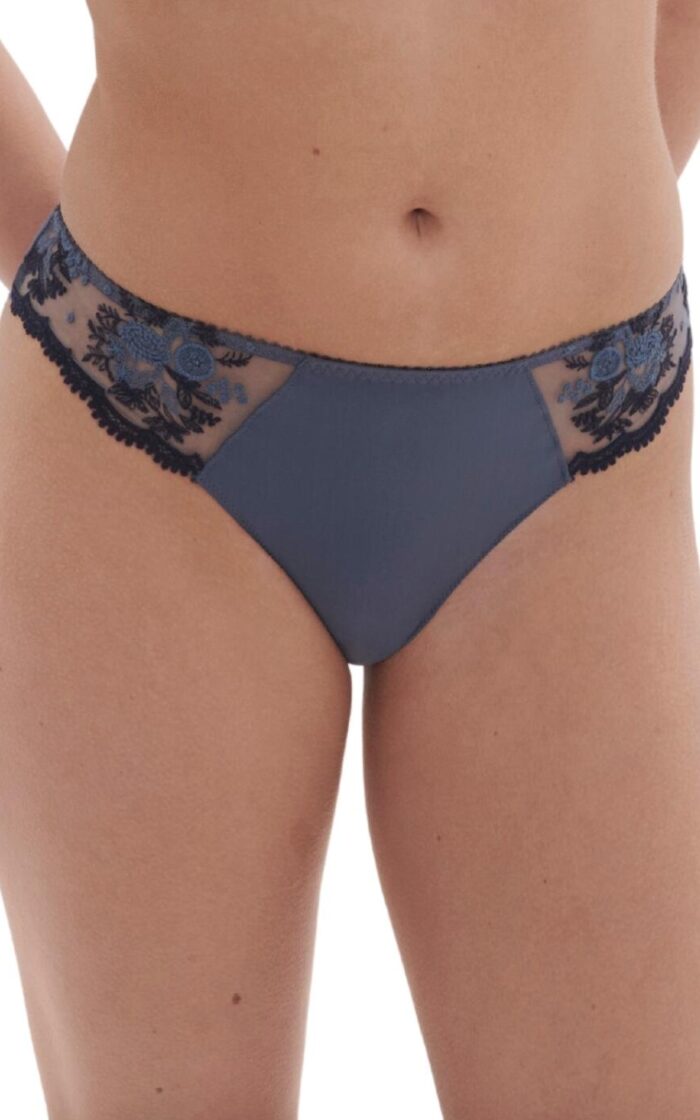 Simone Perele Intrigue Brief - Cinder Blue - M - 12