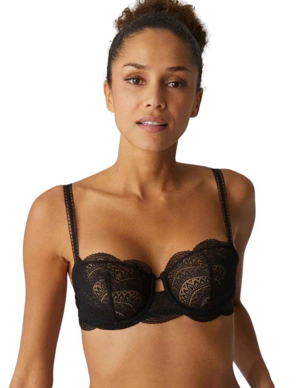 Simone Perele Karma Half Cup Bra - Black - 30F