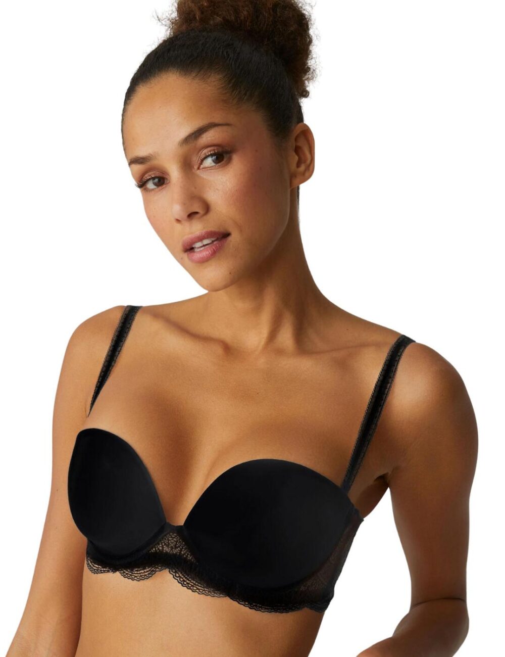 Simone Perele Karma Strapless Plunge Bra - Black - 30F