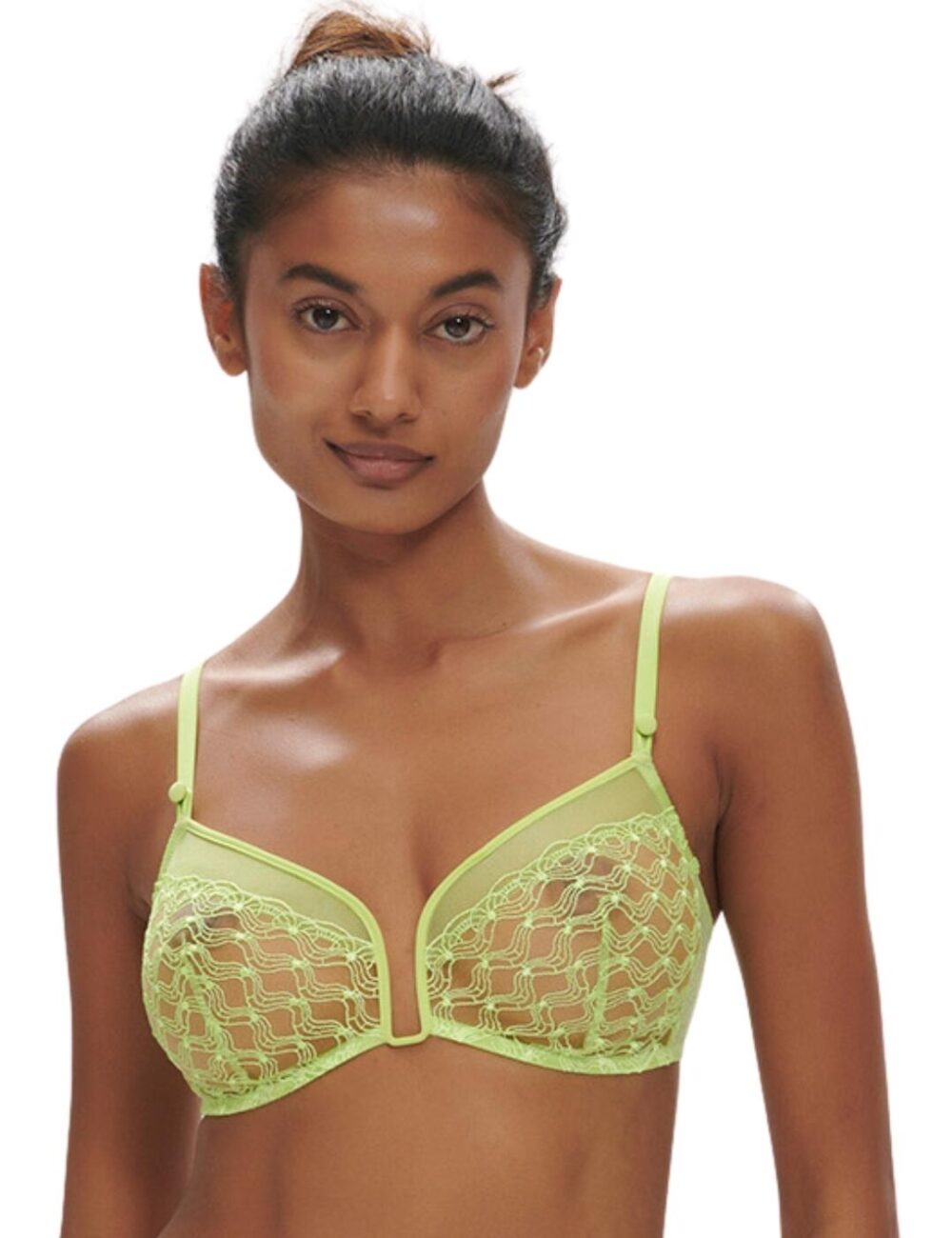 Simone Perele Rose Non Wired Bra - Lime - S - 10